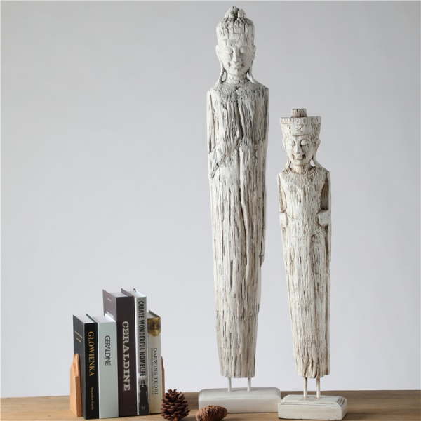 Hot Sale Nordic Trendy Home Decor Crafts Statue Figure Black Resin For Home Decoration