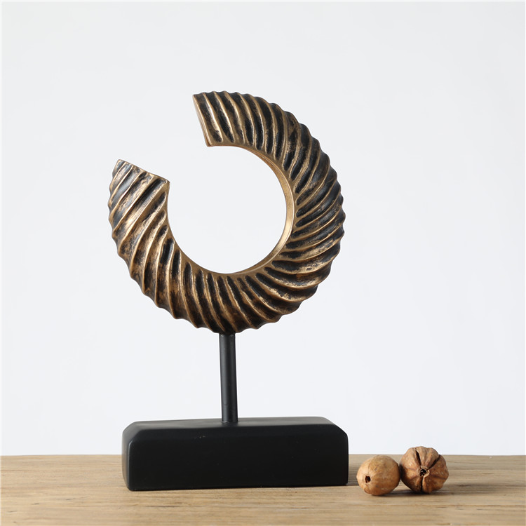 Beat quality modern home accessory art textured resin craft sculpture