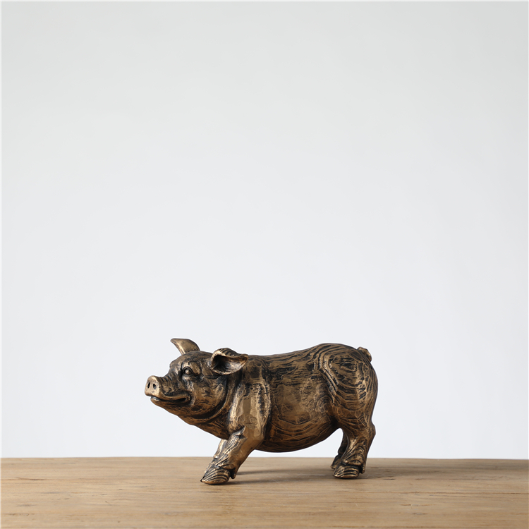 Custom Quality Pig Statue Resin Craft Animal Sculpture For Home Decor