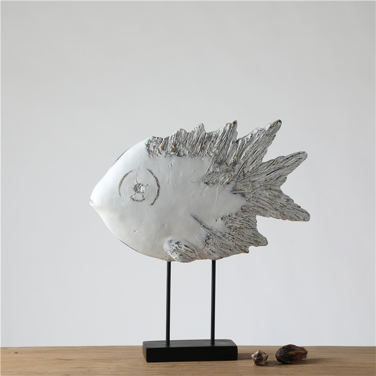 Home Decor Resin Craft Fish shape Ornaments Show Piece for Home Decoration