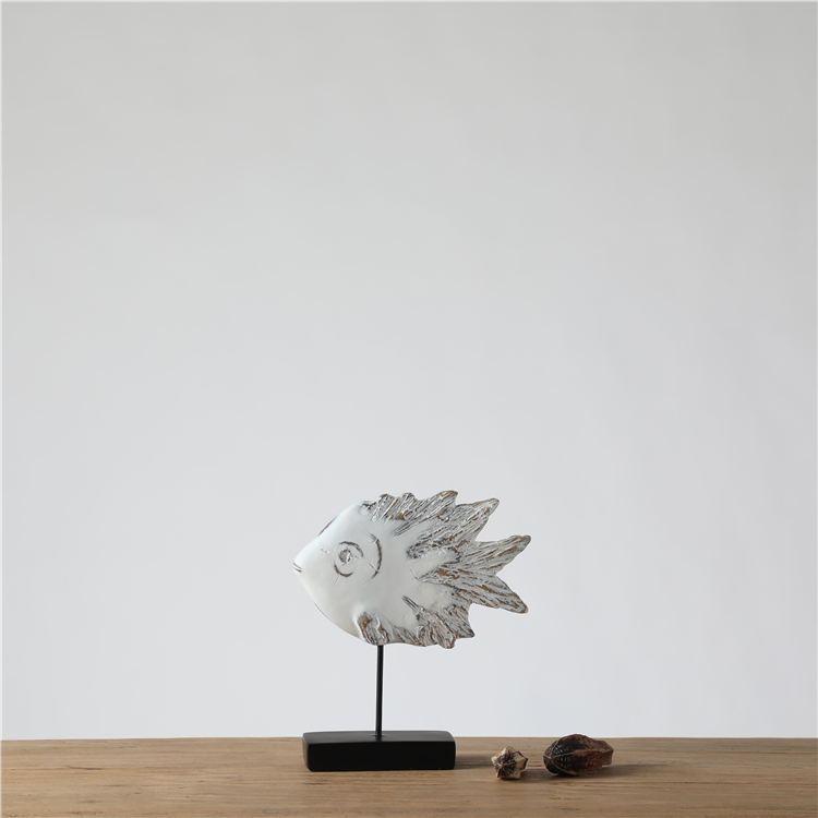 Home Decor Resin Craft Fish shape Ornaments Show Piece for Home Decoration