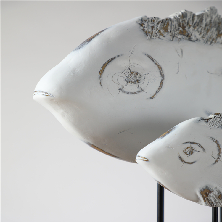 Home Decor Resin Craft Fish shape Ornaments Show Piece for Home Decoration