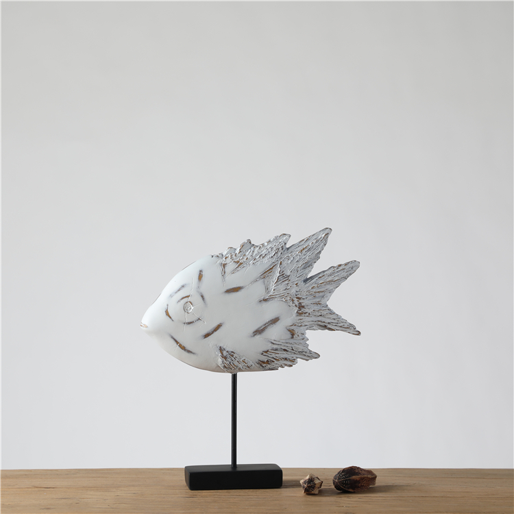 Home Decor Resin Craft Fish shape Ornaments Show Piece for Home Decoration
