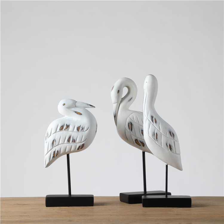 New Wholesale Polyresin Visual Animal Decoration Bird Home Decor Nordic