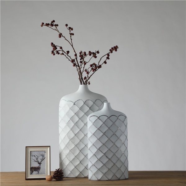 wholesale nordic style white flower arrangement vase for decor
