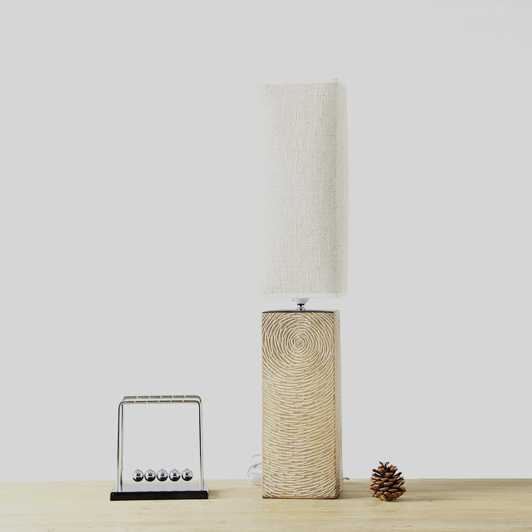 Nordic style bedside reading home decor resin lamp polyresin table lamps for living room