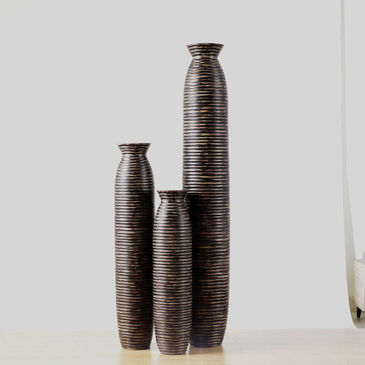 Hot Selling Home Decoration Resin Tall Floor Vase Large