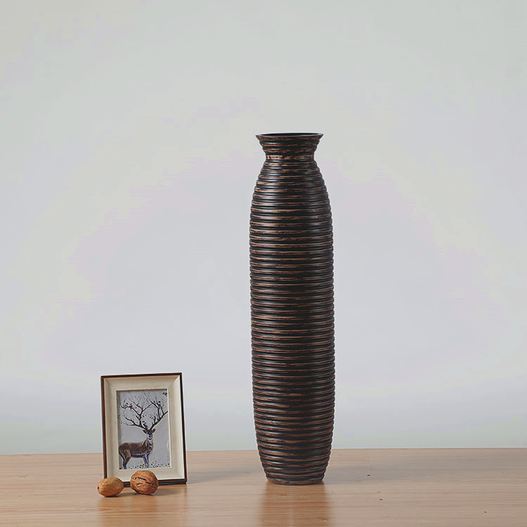 Hot Selling Home Decoration Resin Tall Floor Vase Large