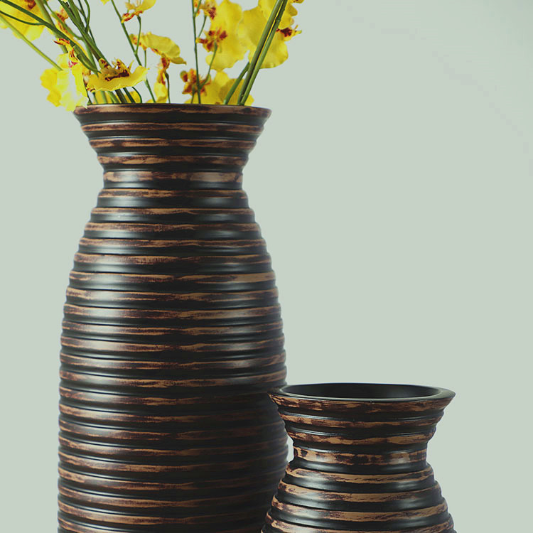 Hot Selling Home Decoration Resin Tall Floor Vase Large