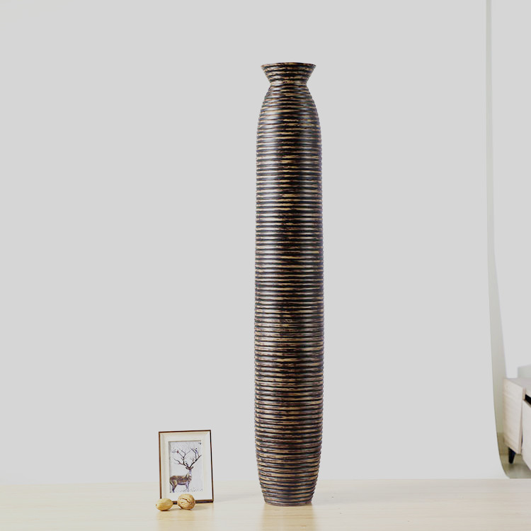 Hot Selling Home Decoration Resin Tall Floor Vase Large