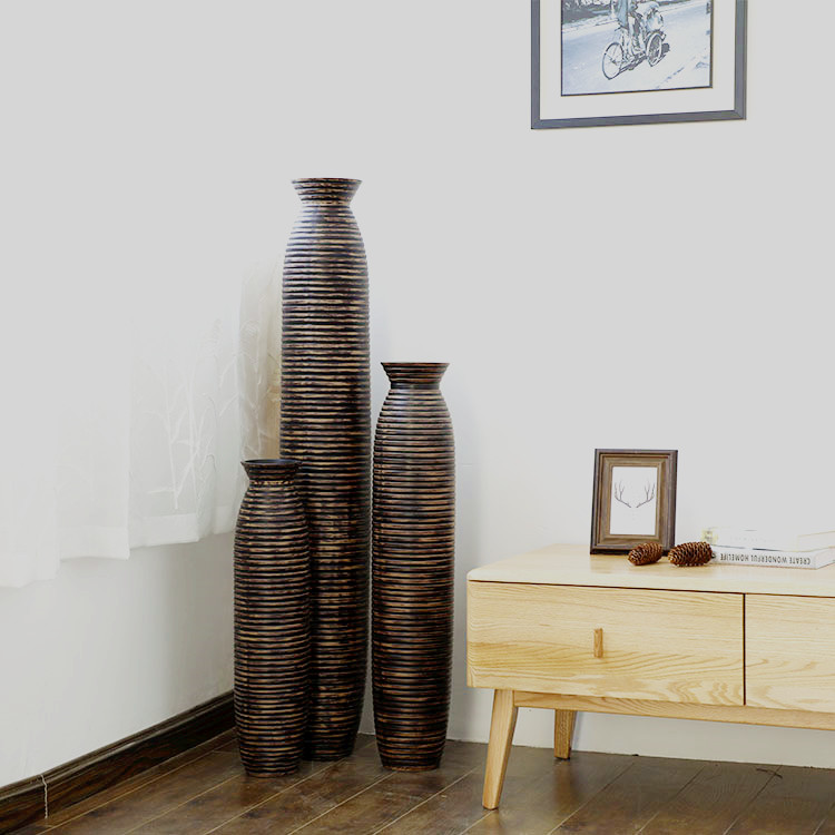 Hot Selling Home Decoration Resin Tall Floor Vase Large