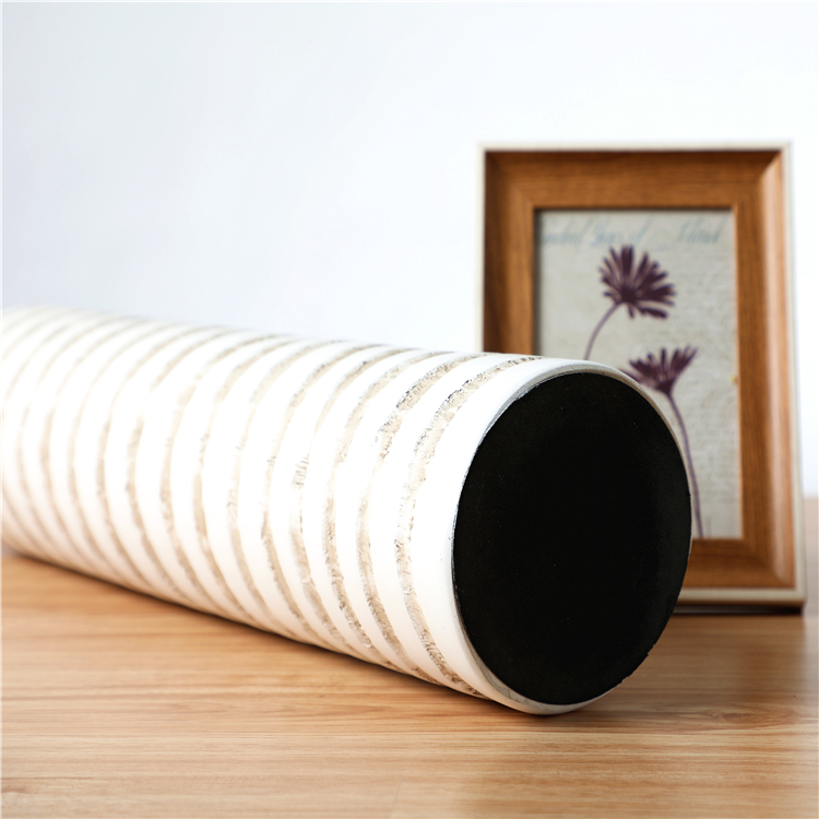 decorative white lacquer resin Flower Tall Vase for hotels