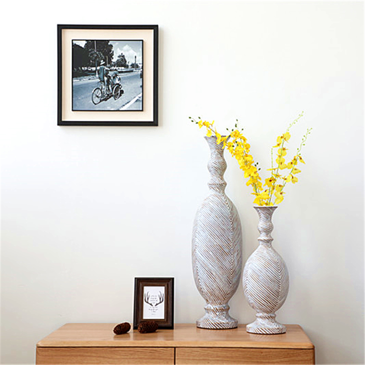 Wholesale Contemporary Home Decorations Vase Resin Table Vases For Living Room