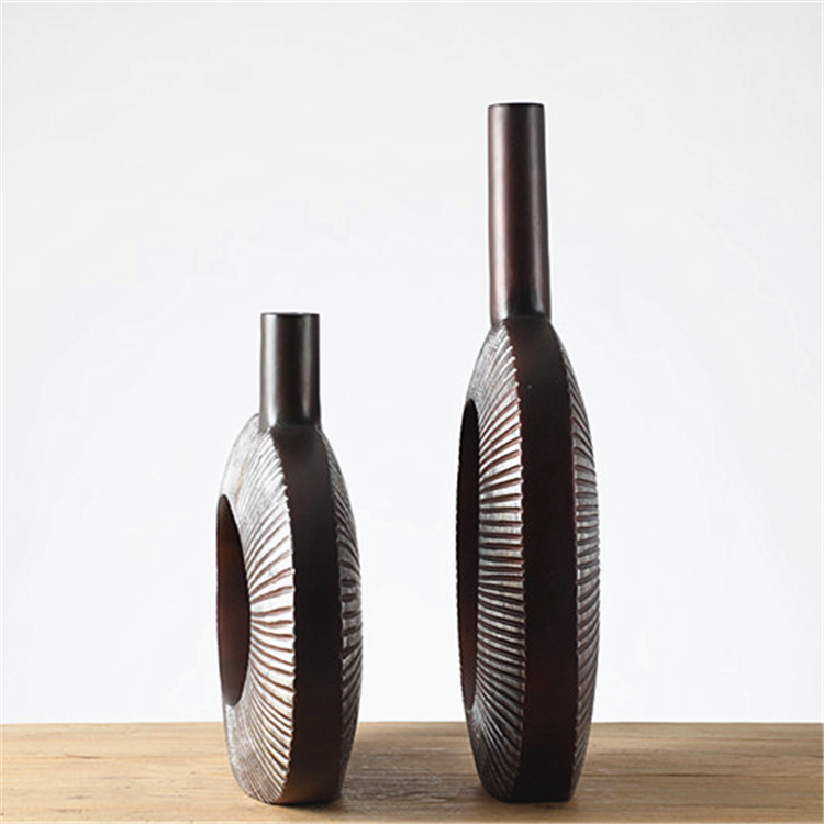 Resin vase Art Design Fancy shape ikebana Vase for flower
