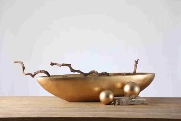 Specialized Golden Home Decor Resin Retro Plate Christmas Ball Ornaments Bulk