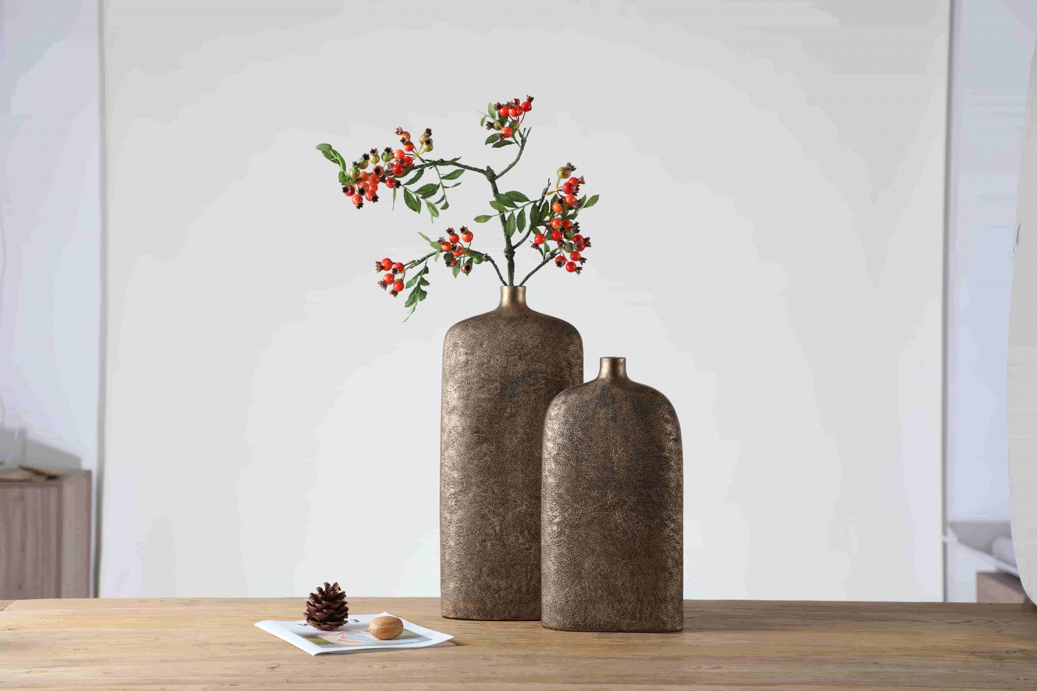 luxury gold flower vase home decor craft ornaments handmade resin vase for home decor