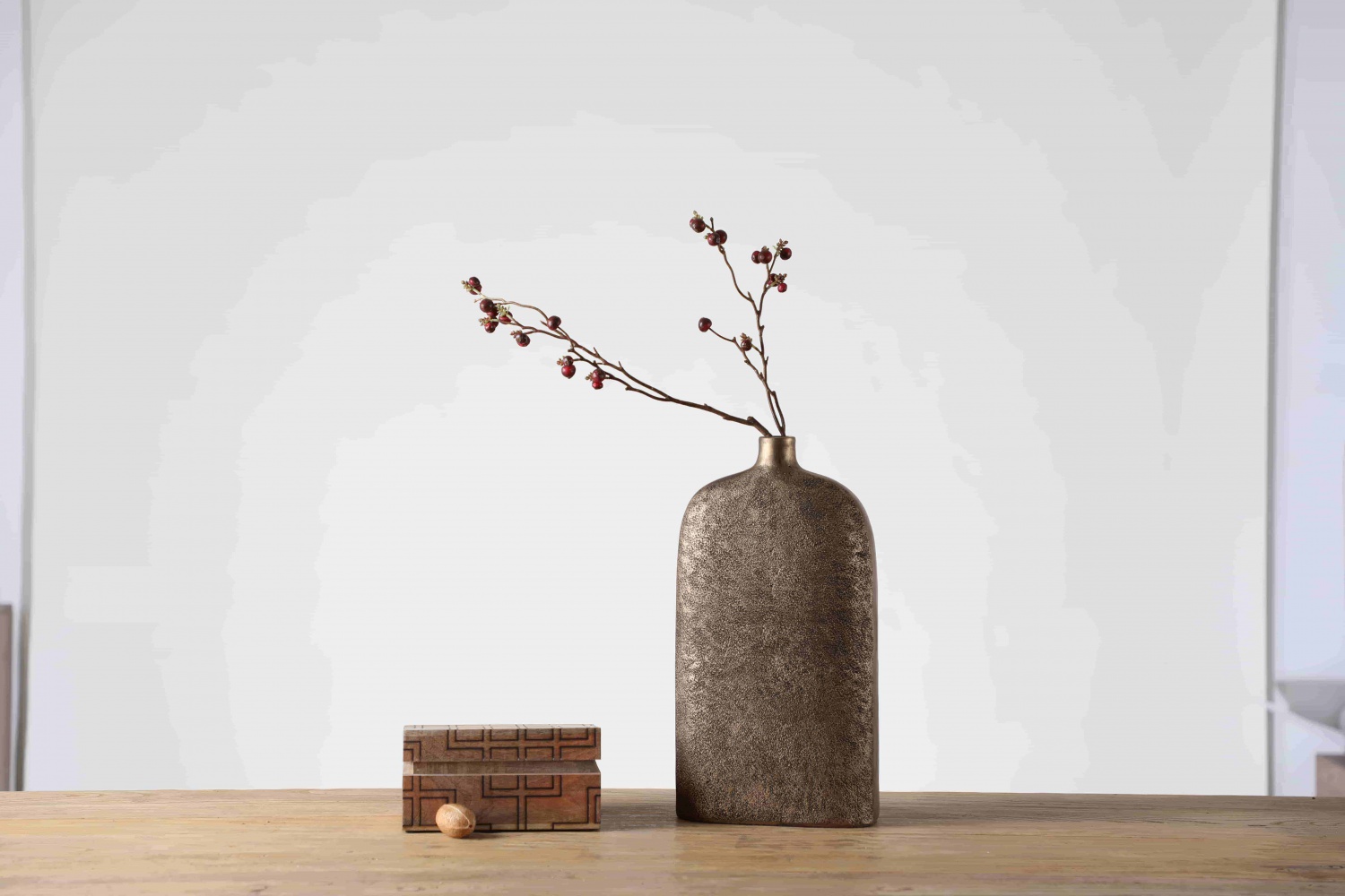 luxury gold flower vase home decor craft ornaments handmade resin vase for home decor