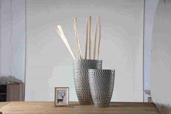 Finely processed high quality modern luxury polyresin nordic home table vase sets / vase decoration
