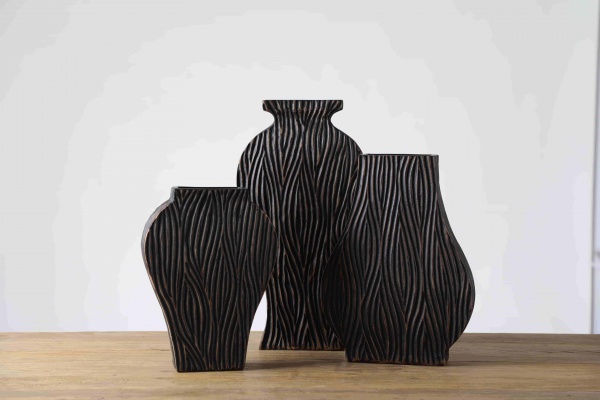Retro Home Office Desktop Decoration Resin Vase Handicraft Flower Vase For Decoration