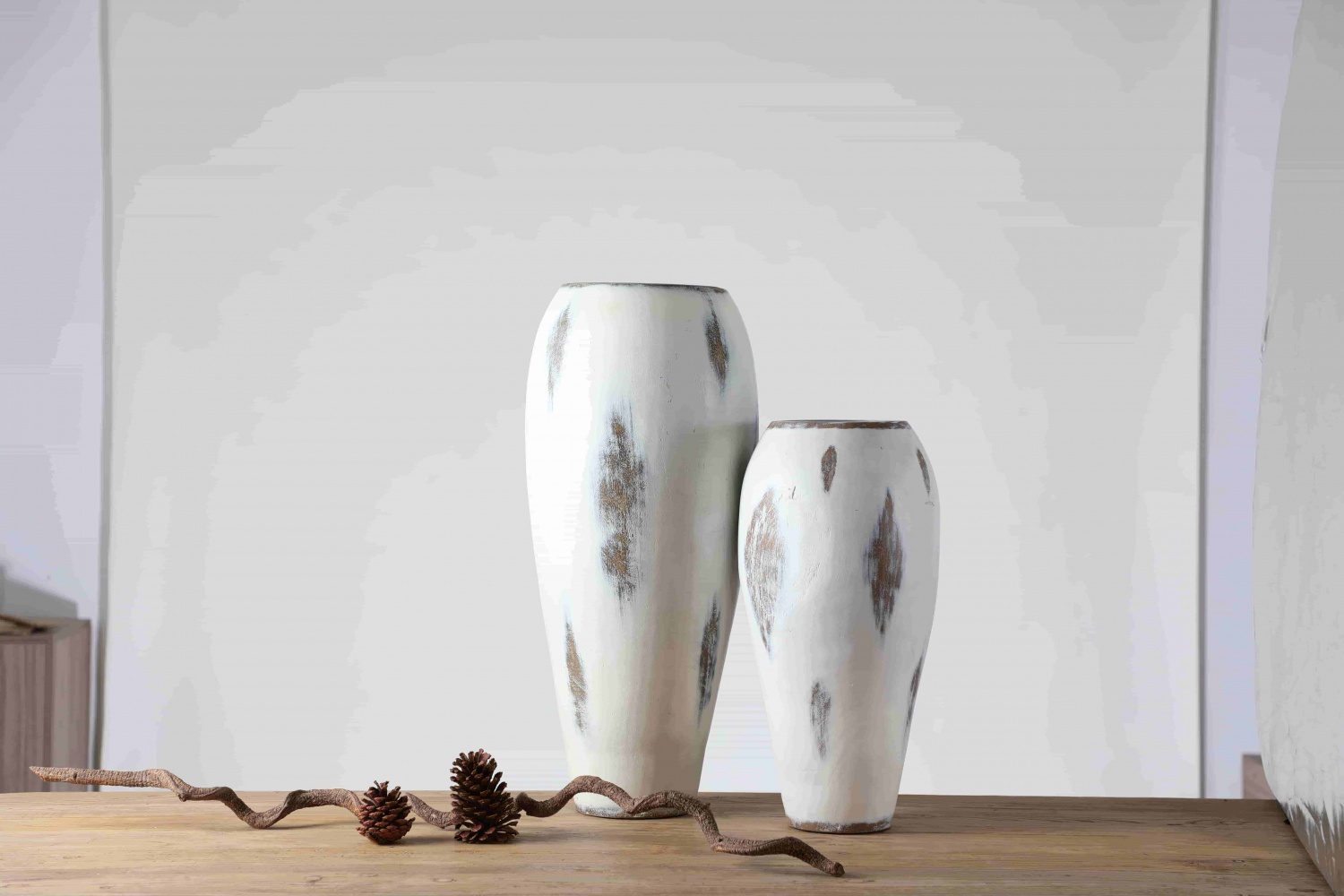 Nordic Style White Vases Elegant Home Interior Modern Table Decoration Flower Vase