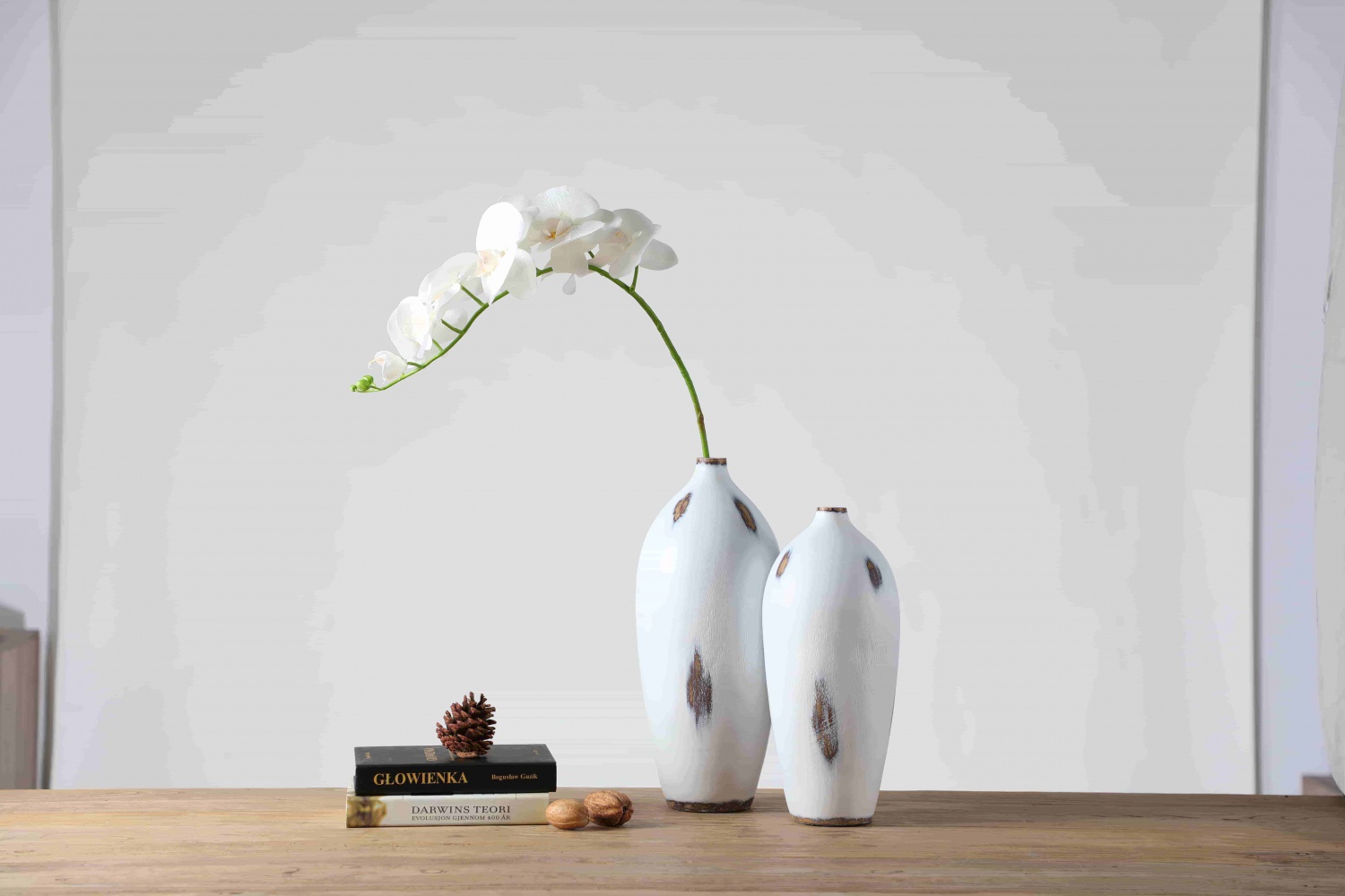 wholesale high end modern decorative white vase for Wedding