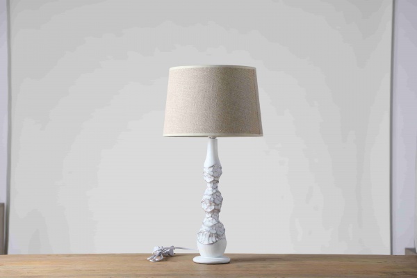 Modern Luxury Resin Tall Table Carved Lamp For Home Decor