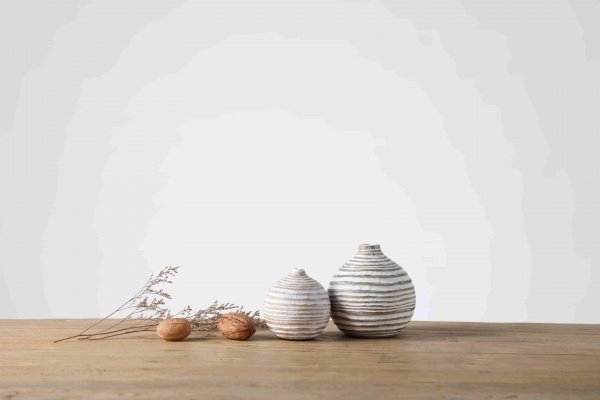 Desktop decorative resin plant pot White flower vase for home decor