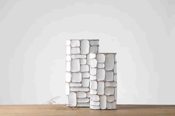 Wholesale Nordic Handmade White Vase Home Wedding Centerpiece White Floreros Flower Vase For Home Decor