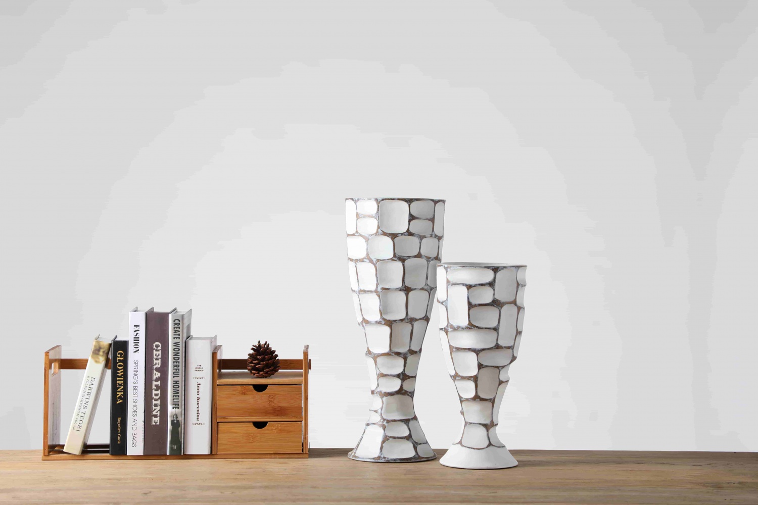 Elegance white wedding centerpiece white vase art decoration resin vase home decor vases for home decor