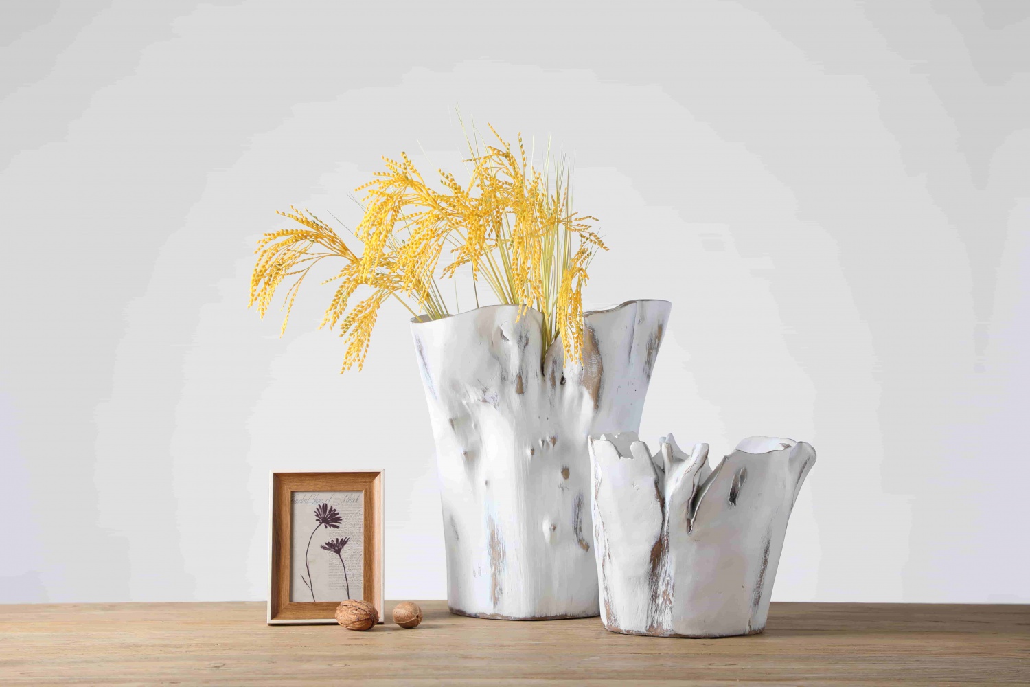 Cheap Price Home Goods Decorative Branch Shape Design White Vase Decor