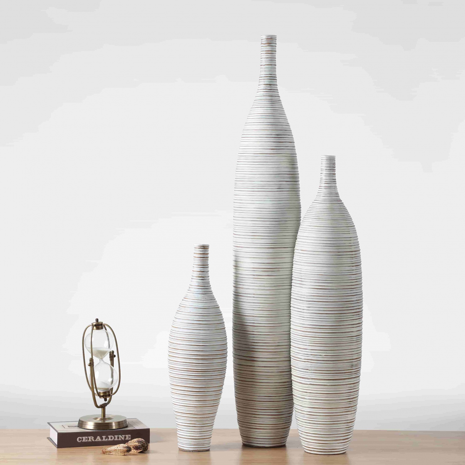 Modern Home Decor Wedding Centerpieces Resin Vase Handmade Designs White Floor Flower Vase