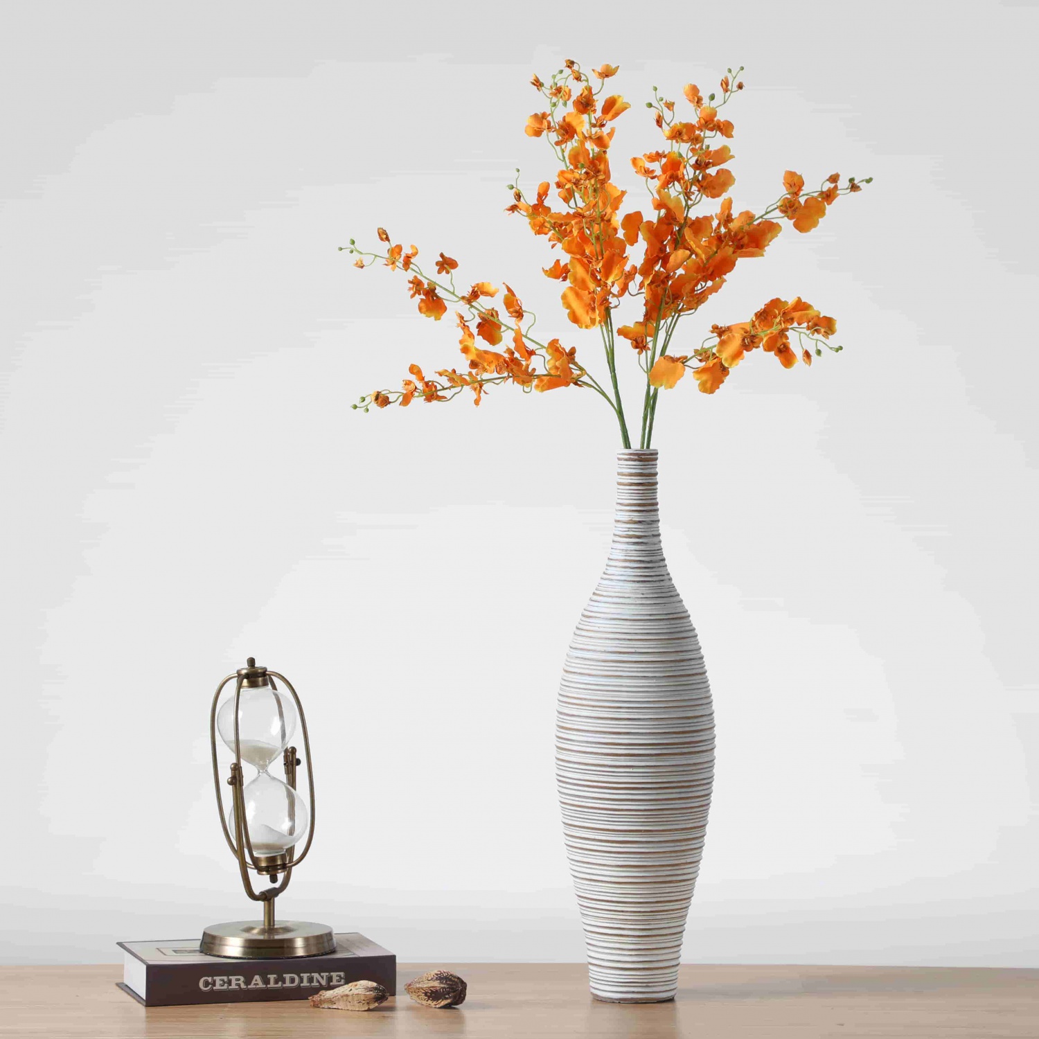 Modern Home Decor Wedding Centerpieces Resin Vase Handmade Designs White Floor Flower Vase