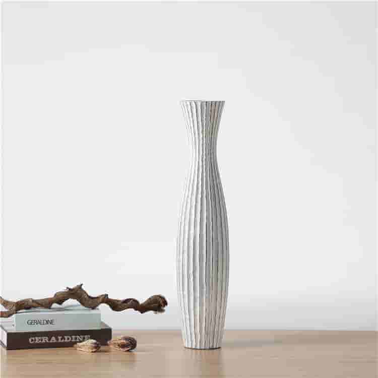 Classic Home Decoration Flower Vases White Big Large Floor Vases Resin Flower Vase For Living Room