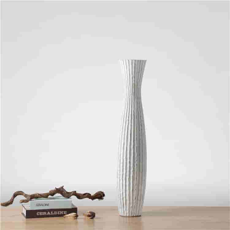 Classic Home Decoration Flower Vases White Big Large Floor Vases Resin Flower Vase For Living Room
