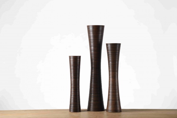 Wholesale Modern Embossed Art Decoration Tall Vase Home Decor Resin Flower Vase