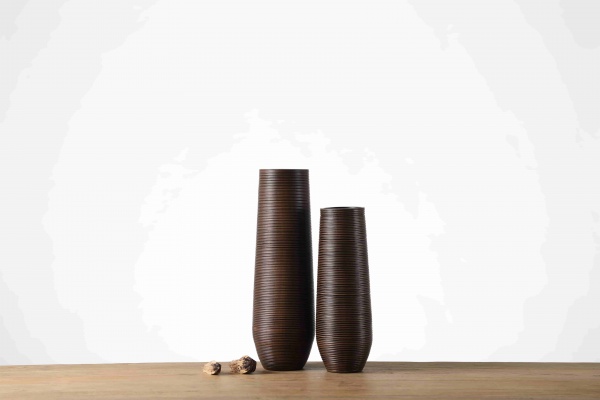 Hot selling nordic style floor home decoration flower vase nordic black decorative vase for home table