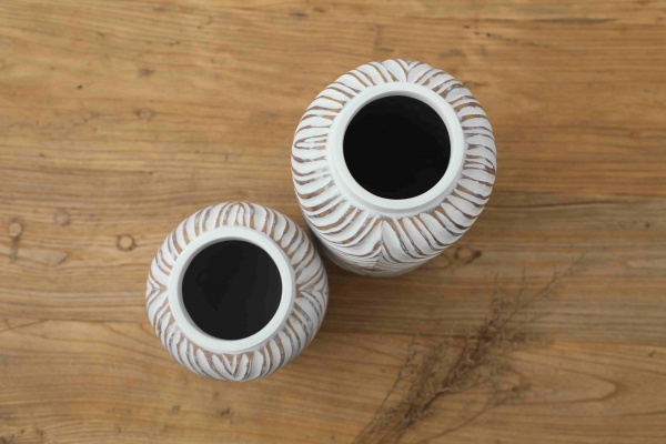 Best Selling Ornament Retro Vintage Luxury White Vase For Wedding