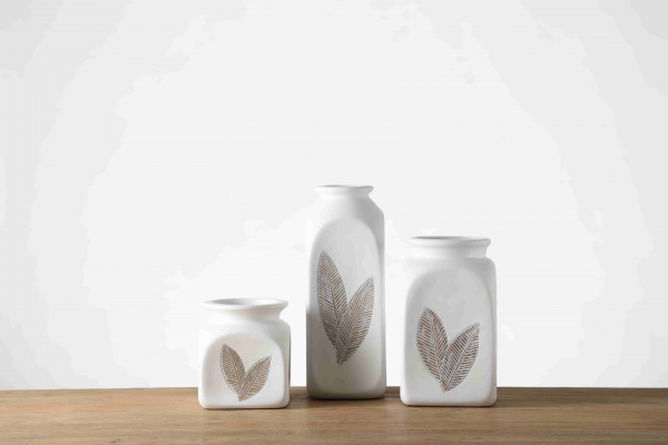 Nordic white vase floreros art decoration flower arrangement vase resin home decor flower vases