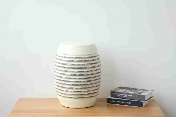 Nordic Style Home Decoration Craft Living Room Round Shape Resin Drum Stool