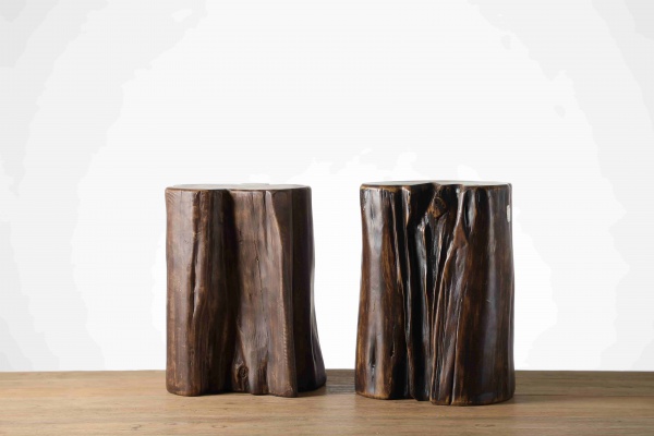 Newly retro Polyresin Dead Wood low stool For Home Decoration