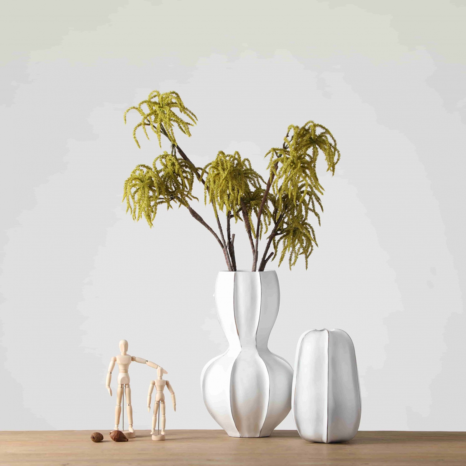 Nordic style embossed modern wedding vase unique design white flower resin art vases for home decor