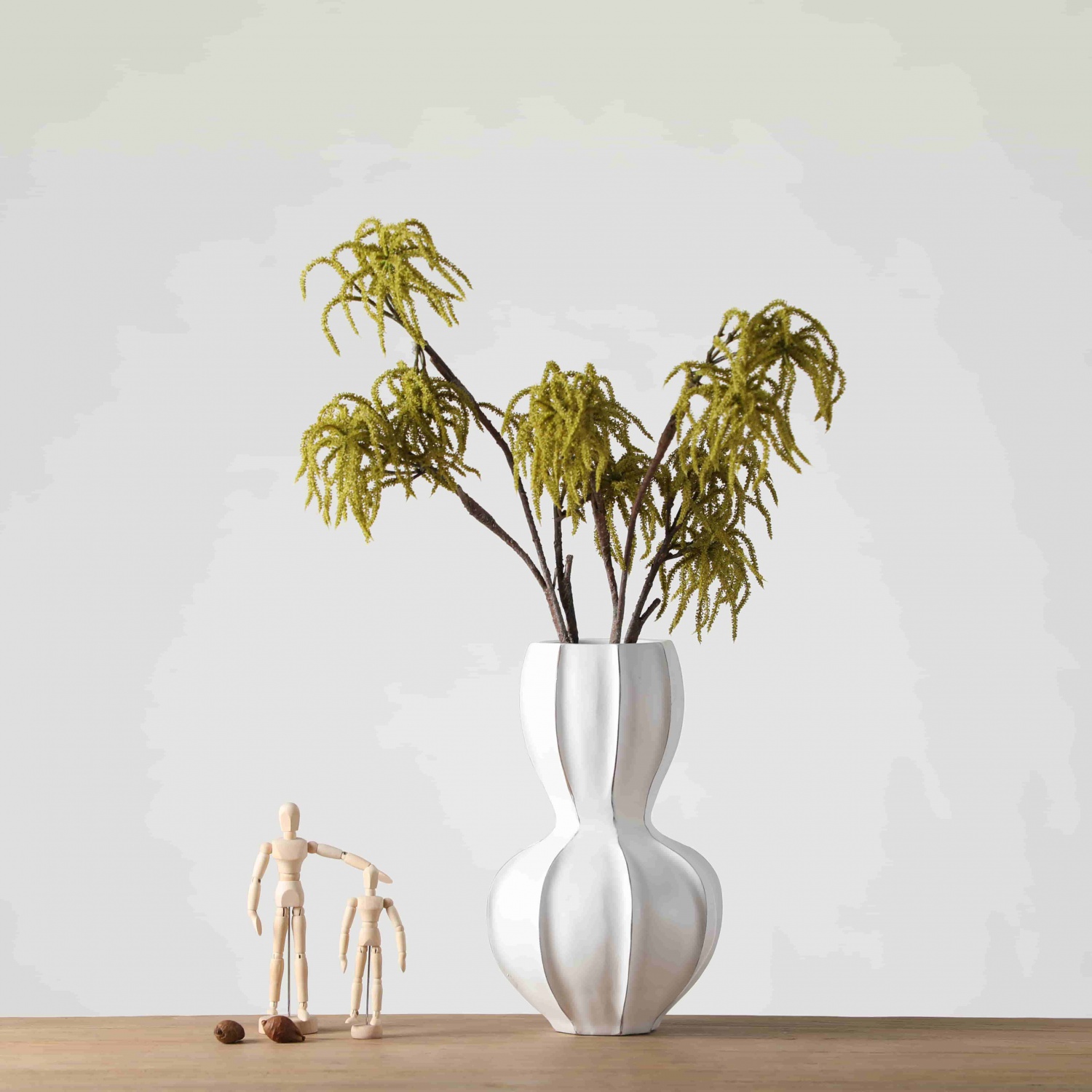 Nordic style embossed modern wedding vase unique design white flower resin art vases for home decor