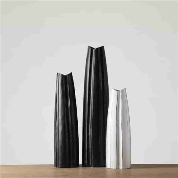 Professional home gardening supplier wholesale nodic design resin gifts & crafts home decor resin art floor flower vase