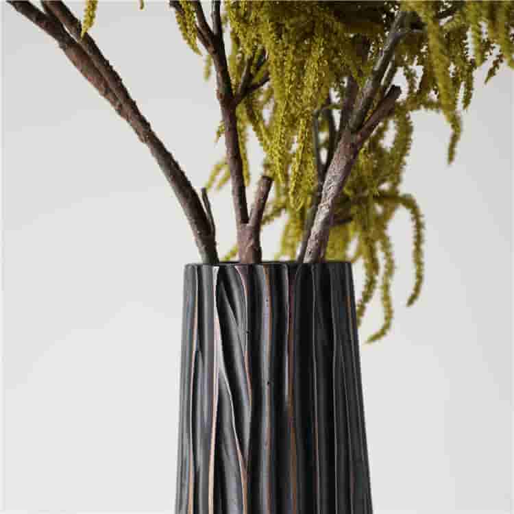 Luxury living room decor accessories pieces resin gifts & crafts modern hotel decorative vases resin flower vases set