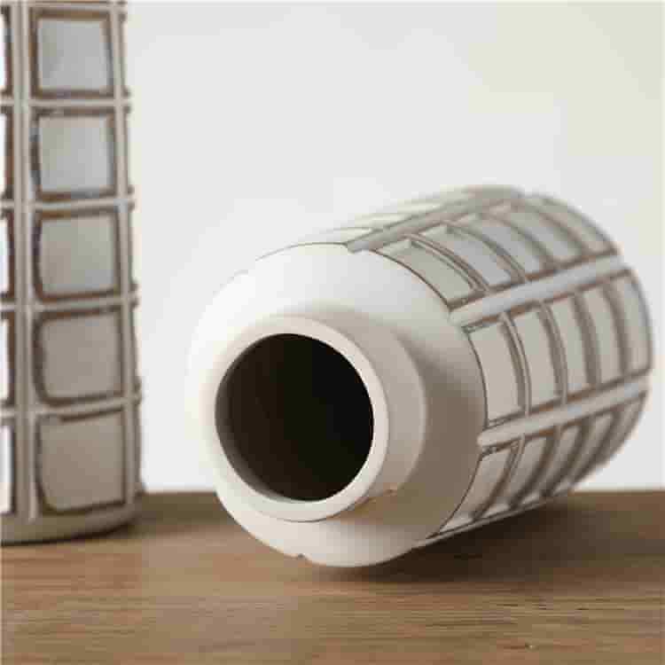 European style polyresin vase crafts modern simple living room flower arrangement handicraft ornament resin flower vase