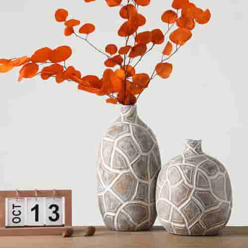 Minimalist Ins Home Decoration Interior Accessories Table Top Vase Resin Crafts Flower Vase For Home Decor