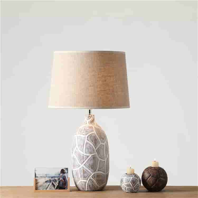 Wholesale interior home decoration polyresin vase table lamp home decor gifts flower vase set