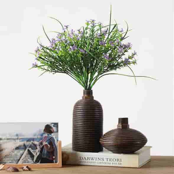 High quality retro style polyresin home decoration gifts vase crafts table top resin flower home decor vase