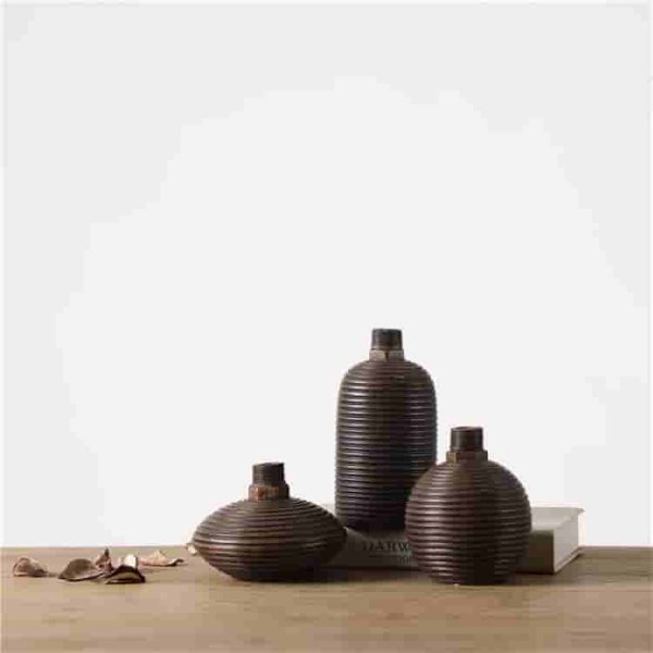 High quality retro style polyresin home decoration gifts vase crafts table top resin flower home decor vase
