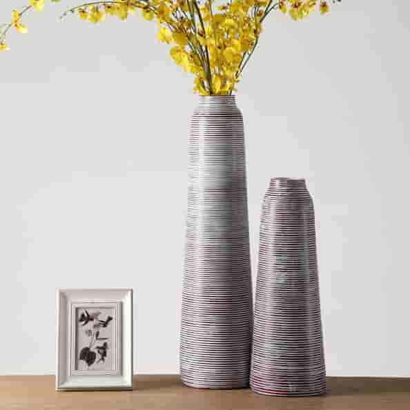 New product modern home decor antique design polyresin vases table top resin crafts flower vase for home decor
